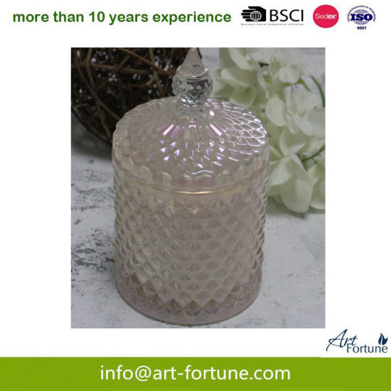 Soy Wax Glass Candle with Lid for Home Decor