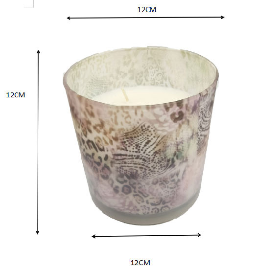 Luxury Scented Wax Candle with Nice Decal Paper