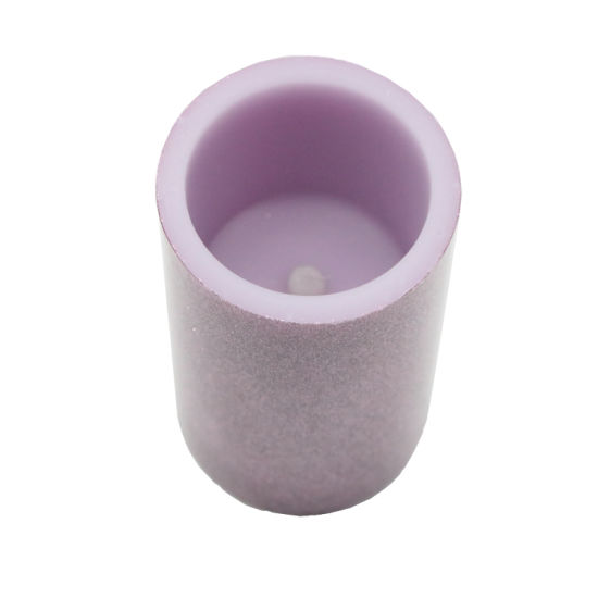 Warm Light Flameless LED Candle with Color Glitter for Home Decor