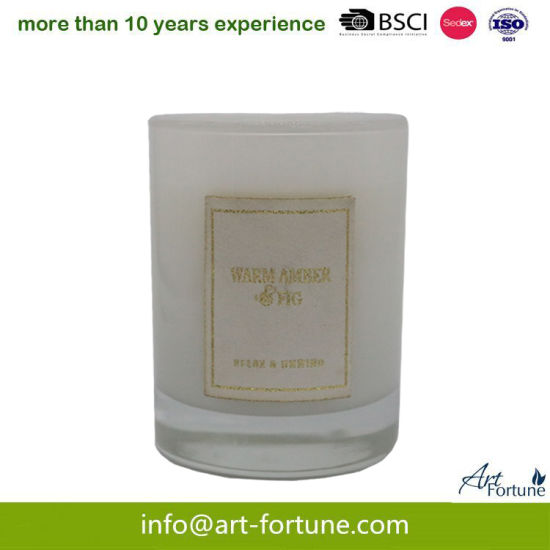 Luxury Glass Palm Wax Candle for Wedding