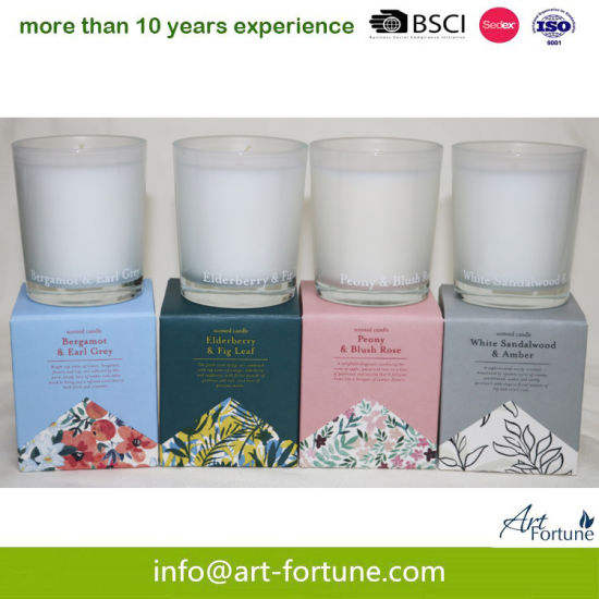 50g 4pk Floral Scent Votive Glass Candle Set