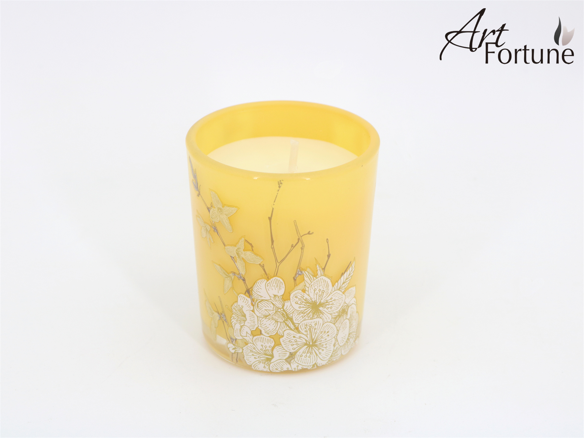 Wholesale Glass Scented Candle with Decal Paper for Home Decor