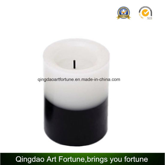 Yellow Light Flameless Wax LED Candle for Outdoor
