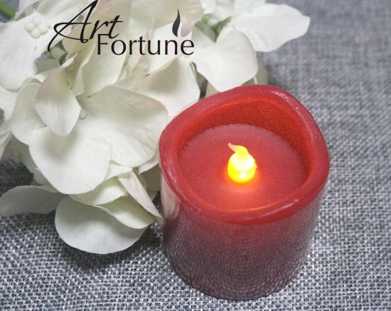 Hot Sale Red LED Scented Candle Household Environmental Protection and Practical