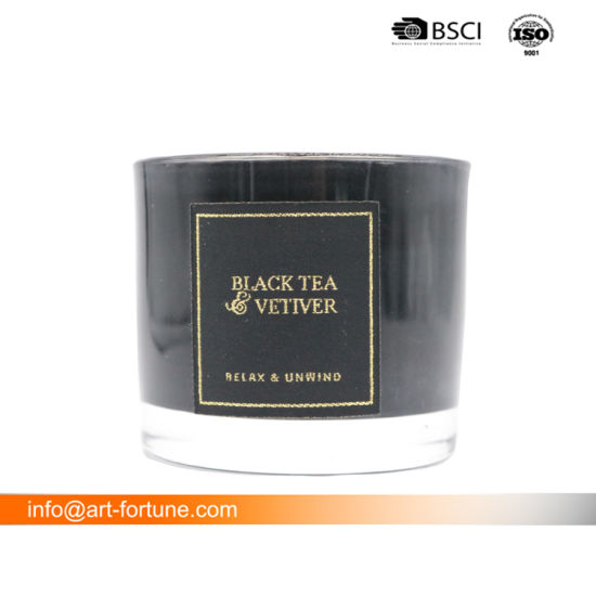 4.8 Oz Black Tea & Vetiver Highly Scented Candles for Home