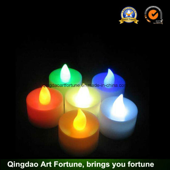Battery Operated LED Warm White Tea Light Candle for Festival Decor