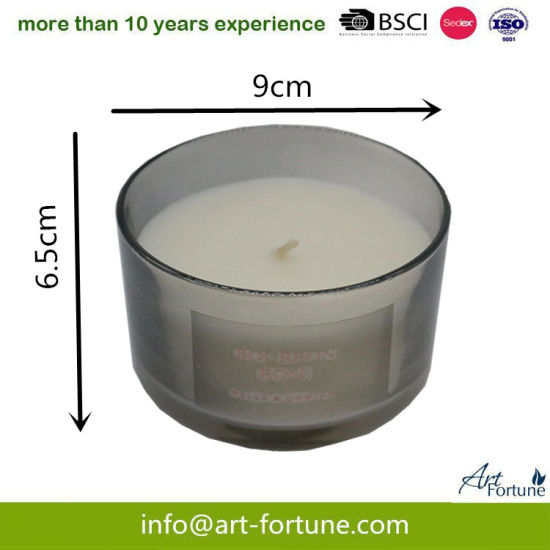 Hot Sale Black Luxury Scented Organic Soy Glass Candle