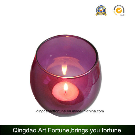 Small Glass Bubble Tealight Lamp Supplier for Home Decor