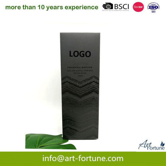 Luxury Costom Black Printed Paper Packaging Essential Oil Box