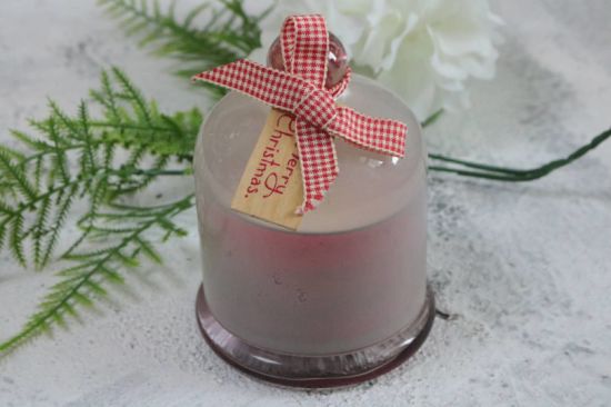 Small Cloche Scented Candle with Color Coating for Home Decor