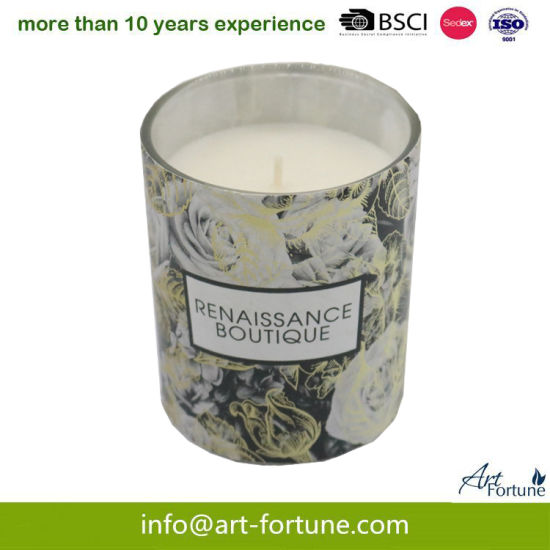 4.5oz Renaissance Boutioue Glass Scented Candle for Party