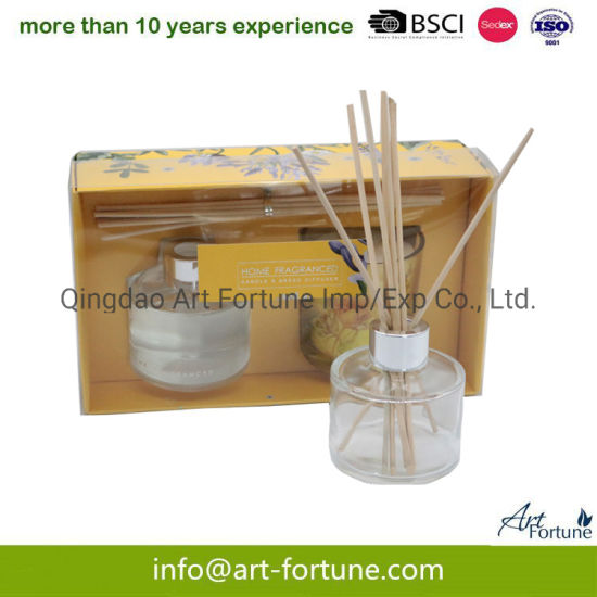 50ml Reed Diffuser +2oz Scented Cande Gift Set for Home Fragrance