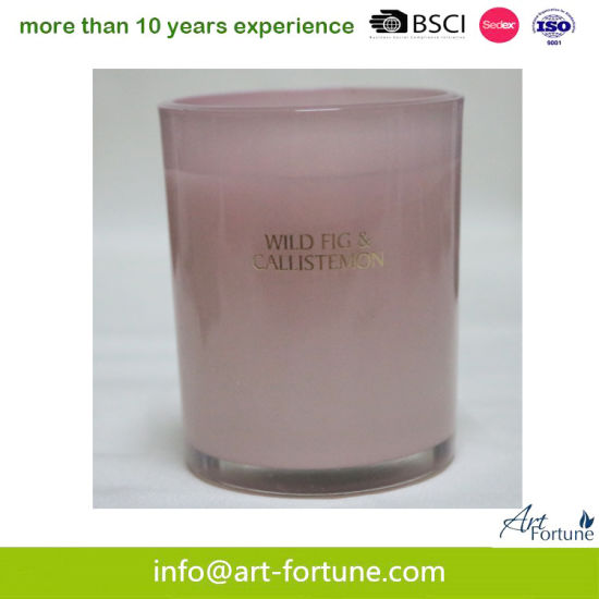 Pink Scent Glass Candle for Wedding