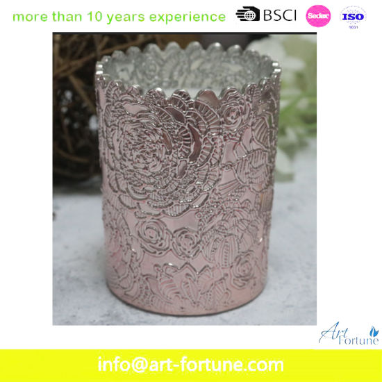 Custom Color Coating Glass Jar Candle for Festival