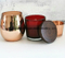 Glass Copper Jar Candles for Day Decoration
