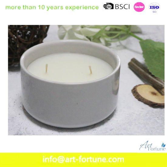 Hot Seal Marble Ceramic Candle for Home Decor