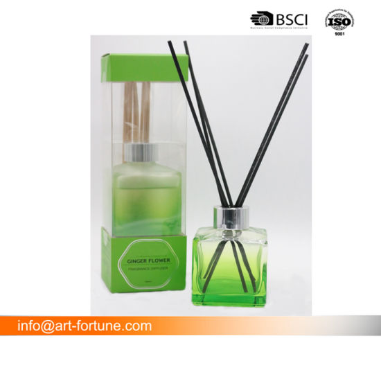 Set of 2 Perfume Diffuser with Rattan Sticks and Custom Label in Gift Box for Home