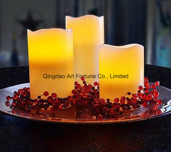 Unscented LED Candle in Glass Bowl Jar