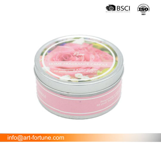 1.8 Oz Tin Candle with Lip for Home Decor