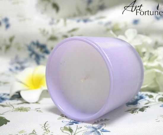 200g High Quality Customizable Purple Step Glass Handpoured Scented Candle for Home Decoration