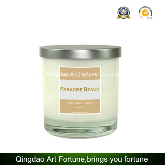 Printed Glass Scented Jar Candle for Wholesale