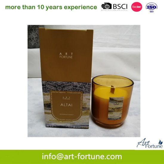 Hot Sale Scented Glass Candle with Gift Box for Yours