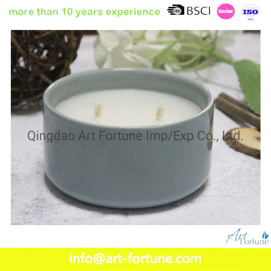 High Quality Scent Ceramic Candle with Designed Color Change for Home Decor