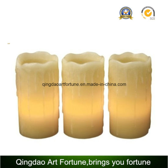 Flameless LED Wax Candle with Drip Effect