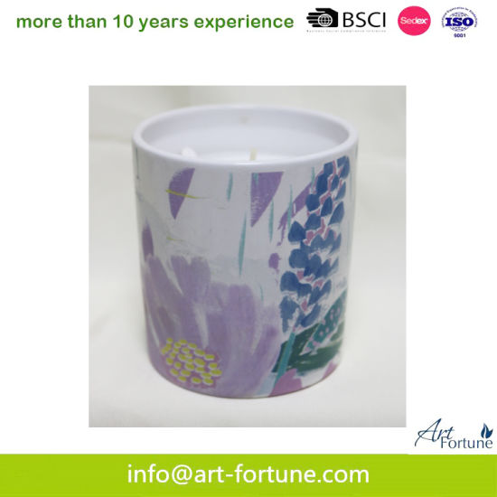 180g Lavender Ceramic Candle for Home Fragrance