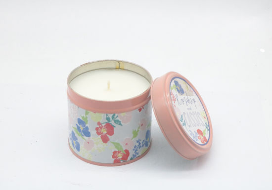 Travel Tin Candle with Color Label