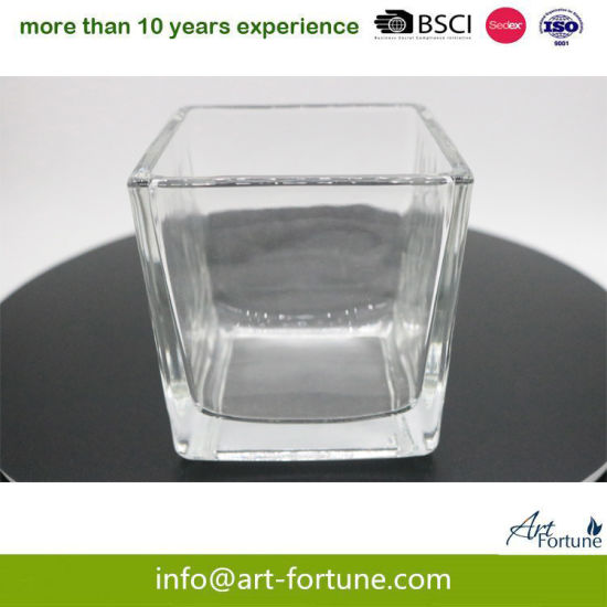 Hot Sale Glass Candle Jar and Candle Holder for Home Decoration